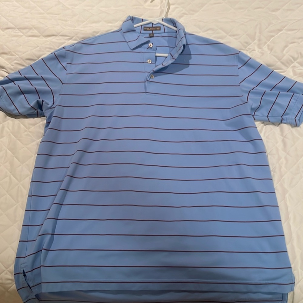 PETER MILLR SUMMER COMFORT GOLF POLO MENS LARGE